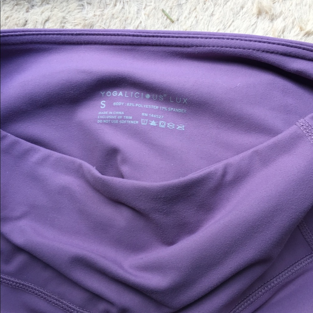 Purple leggings